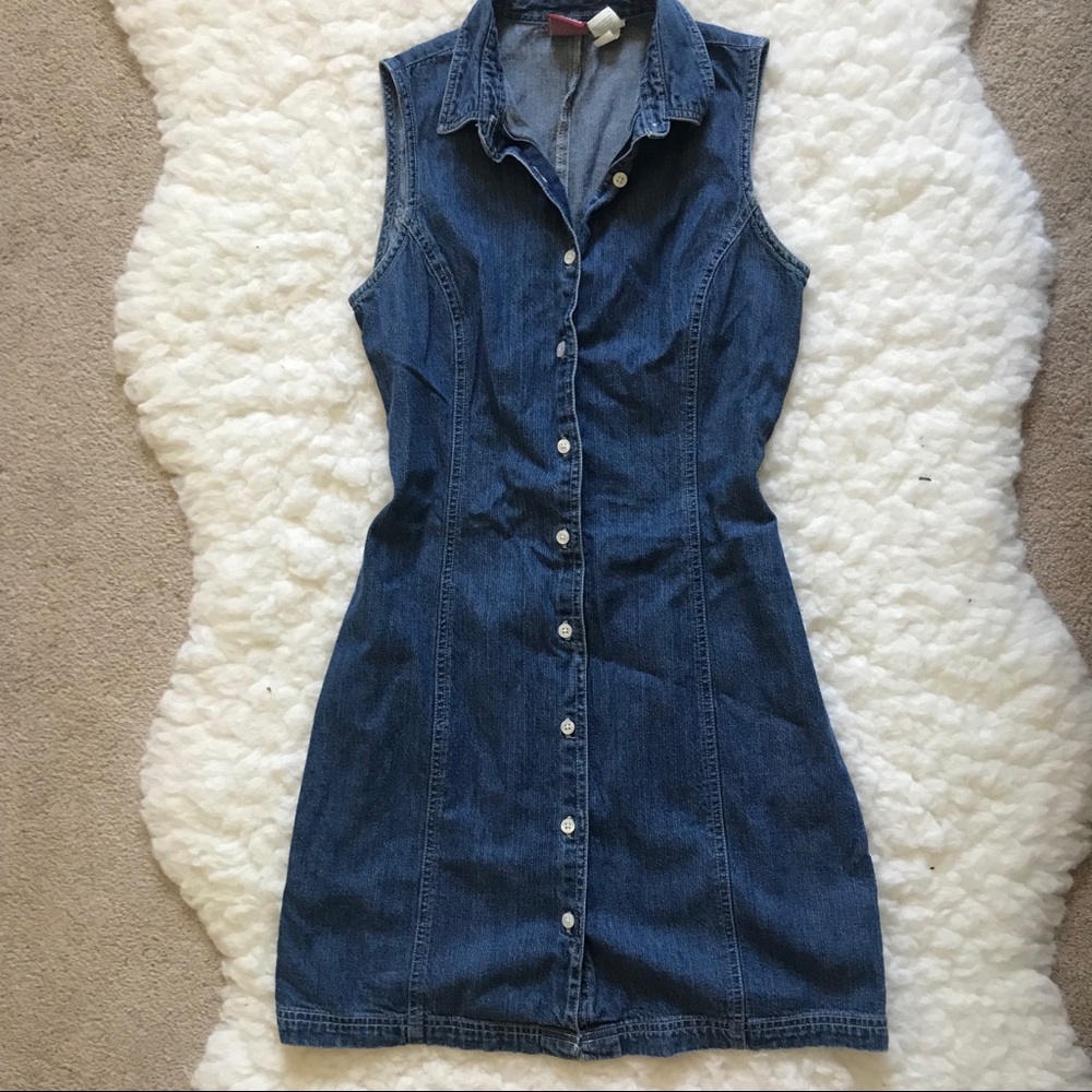 Vintage boho Old navy denim dress 90’s mini